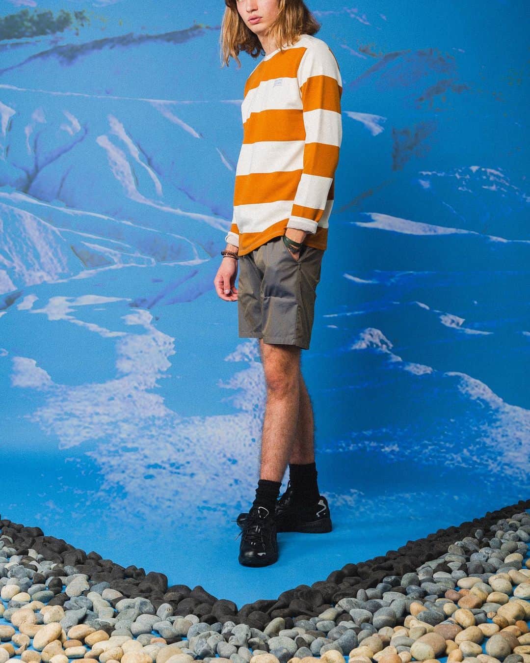 パブリッシュブランドのインスタグラム：「Ross l/s tee x Wilson short.  . . . . #publishbrand #todayfortomorrow #roadnottaken」