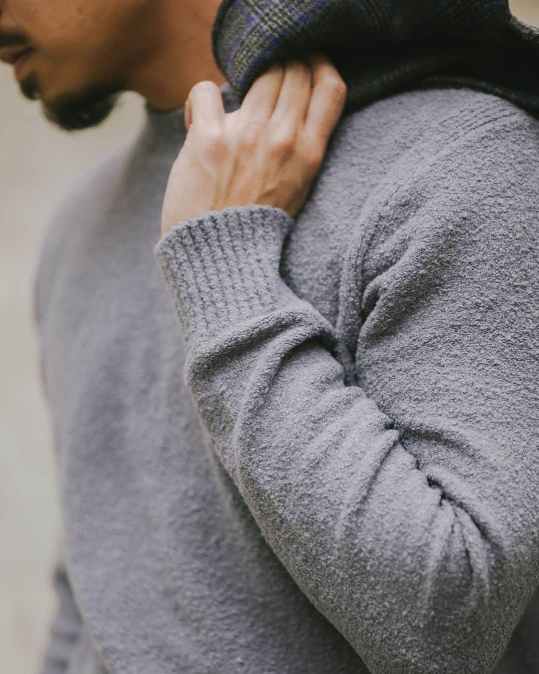 Club Monacoのインスタグラム：「For anyone seeking serious coziness this season, the Unisex Boucle Crew Sweater is for you.」