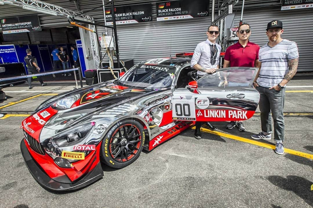 Mercedes AMGさんのインスタグラム写真 - (Mercedes AMGInstagram)「Unforgettable moments at the 2016 @total24hoursofspa with @linkinpark! In the band's design, the #00 Mercedes-AMG GT3 competed in the legendary 24-hour race at the @circuit_spa_francorchamps. This year, Linkin Park celebrates the 20th anniversary of their iconic album Hybrid Theory. Congratulations on this milestone!  #HybridTheory20」10月23日 21時00分 - mercedesamg