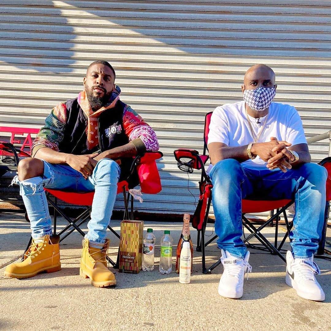 ファンクマスター・フレックスのインスタグラム：「#FunkFlexBlockwork !!! @livinanoyd freestyle !!! @youtube / FunkFlex ( Lyor / Kelly we moving ) Producer: @tatwza 🎥: @juganot Sound: @djhrnyc / @jblaudio Location: @fade2famous WHO SHOULD I HAVE ON NEXT?」