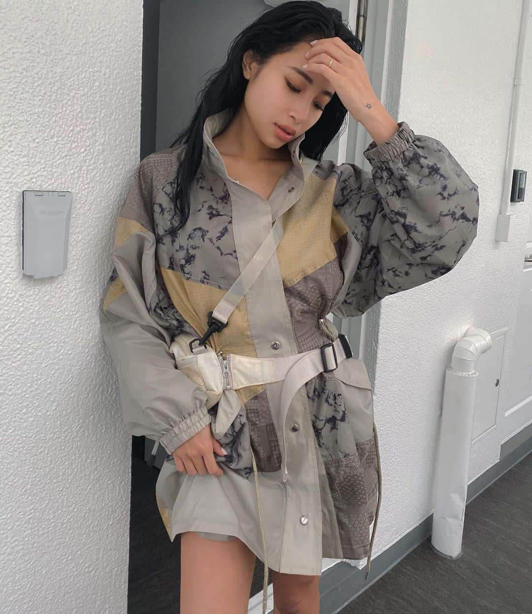 Juriさんのインスタグラム写真 - (JuriInstagram)「新作のシャカシャカは収納式のフードもあり、今日の天気にぴっっったりでした。 明日から店頭に入荷します。私も土日2日間 @juemi_nagoya 店頭に立ちます。ノベルティや新作、再入荷も色々あるのでぜひ遊びに来てください❤️ #jueminagoya #juemi」10月23日 16時03分 - juritakiguchi