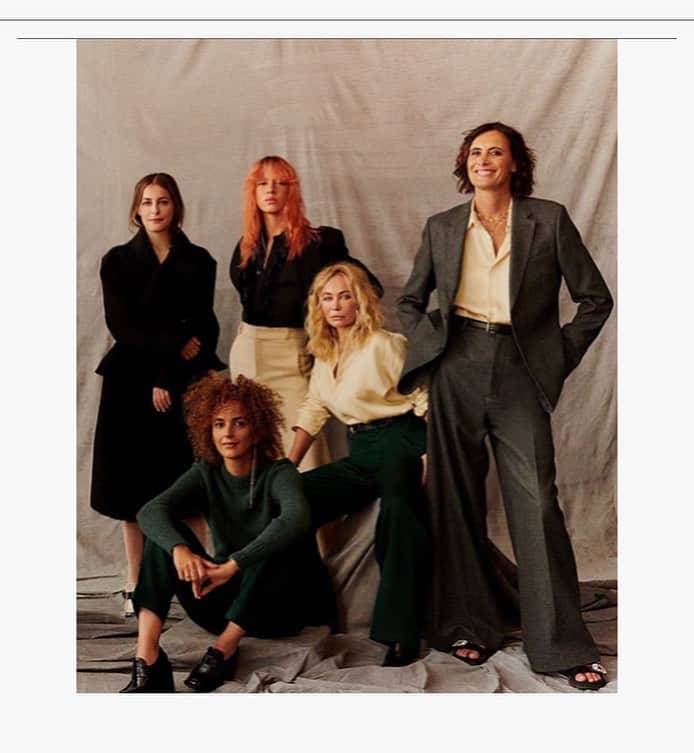 エマニュエル・ベアールのインスタグラム：「#repost @amiparis  les amies d’Ami .. à. Very personal project with @ellefr .. @inesdelafressangeofficial @chantalmignonmattiussi @audreymarnay  #amiracasar @dustinmuchuvitz  @hollysiz  @leilaslimani  Love your work @alexandremattiussi9 ☀️ @verovatinos 🦋 @orbis.media  @jonathan_huguet @lisalegrand_makeup 📷 @amitisraeli1」