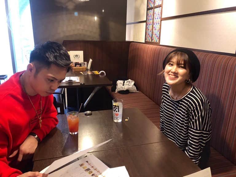 不可思のインスタグラム：「K-1居酒屋の試食会🍜 MIOちゃんも一緒でした  試食のテンションで行ったらご飯も飲み物もうまくてガッツリいっちゃった  オープンお楽しみに！」
