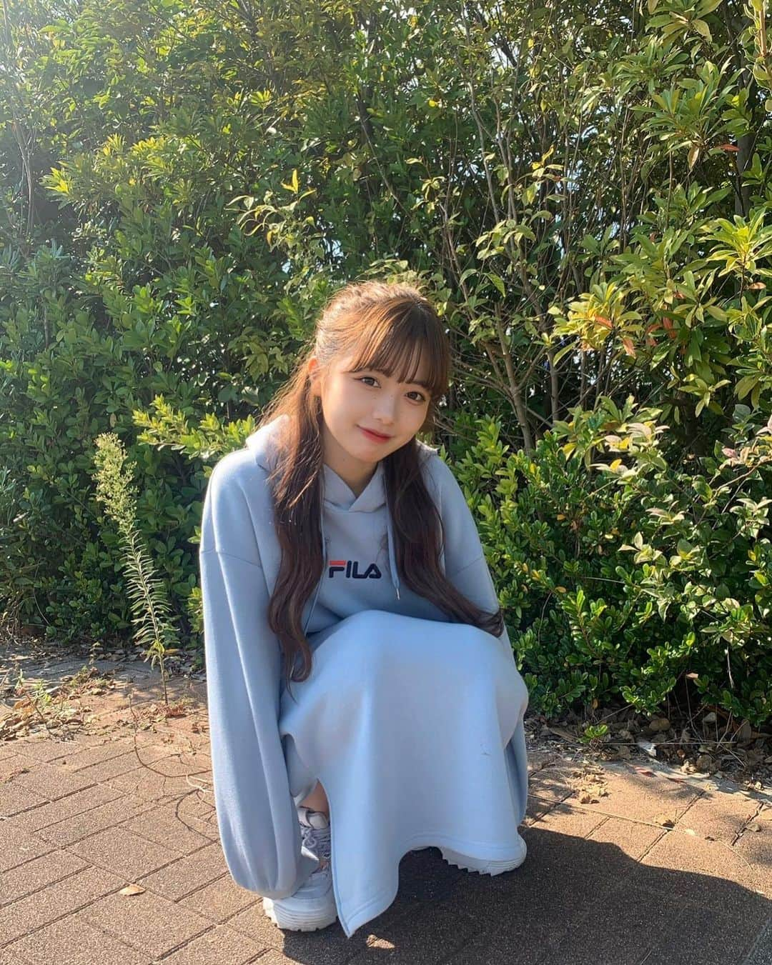 Kirariさんのインスタグラム写真 - (KirariInstagram)「ㅤㅤㅤㅤㅤㅤㅤㅤㅤㅤㅤ 平和🧸可愛いワンピース(๑˃̵ᴗ˂̵)  @fifth_calin #calin #カラン  #filaロングパーカーワンピース #pr」10月23日 19時25分 - kirari_1016_