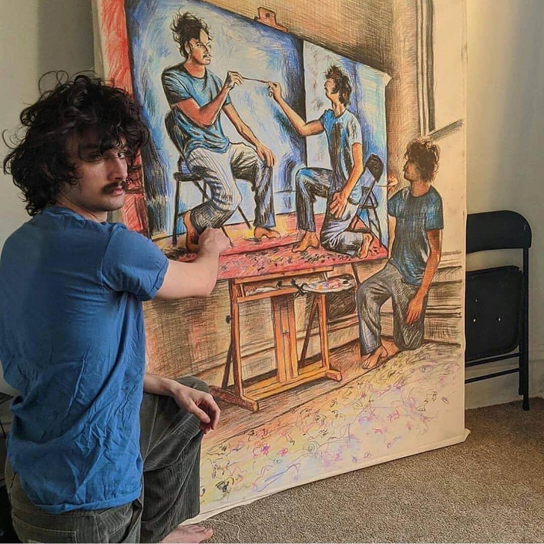 WATCHMANIAさんのインスタグラム写真 - (WATCHMANIAInstagram)「"I painted myself painting myself drawing myself painting myself painting myself painting myself" Credit @seamuswray」10月23日 19時34分 - watchmania