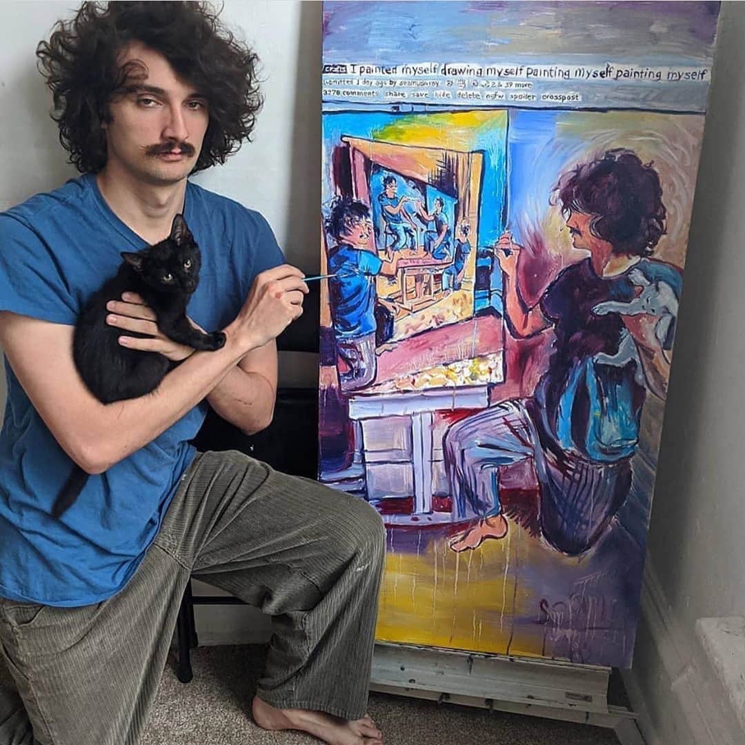 WATCHMANIAさんのインスタグラム写真 - (WATCHMANIAInstagram)「"I painted myself painting myself drawing myself painting myself painting myself painting myself" Credit @seamuswray」10月23日 19時34分 - watchmania