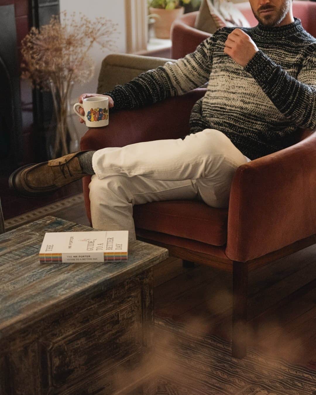 MR PORTERのインスタグラム：「We don't claim to be fortune tellers, but we have a feeling our weekend might look a little like this ☕ #MRPORTERathome」
