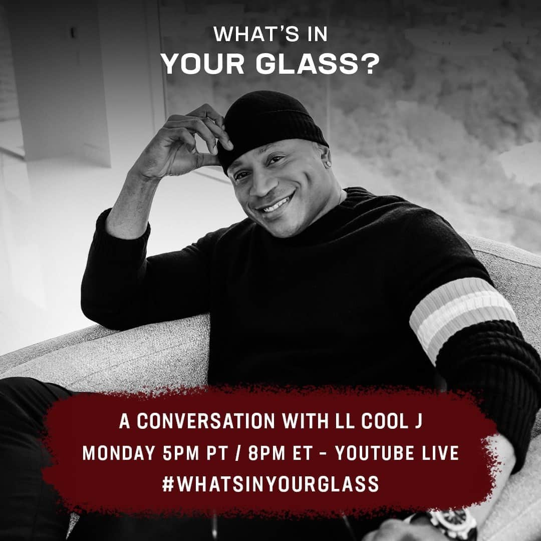 カーメロ・アンソニーのインスタグラム：「Looking forward to having @llcoolj join me on the next "What's In Your Glass?" Monday at 5pm PT/8pm ET on YouTube Live and Twitter. #WhatsInYourGlass #STAYME7O」