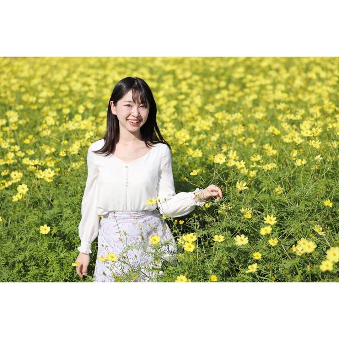 越智萌日さんのインスタグラム写真 - (越智萌日Instagram)「秋の訪れを感じた日🌾 実結(@___mii27 )に久しぶりに会えてたくさん元気もらえた✨ . . . . #万博記念公園  #コスモス　#コスモス畑」10月23日 22時43分 - moeka19990201