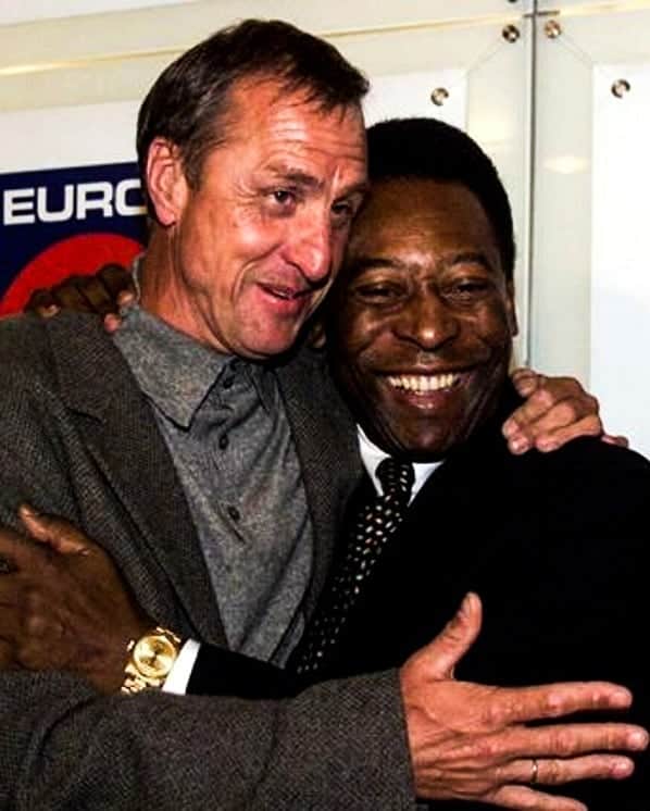 ヨハン・クライフのインスタグラム：「Happy 80th birthday to @pele! 🇧🇷」