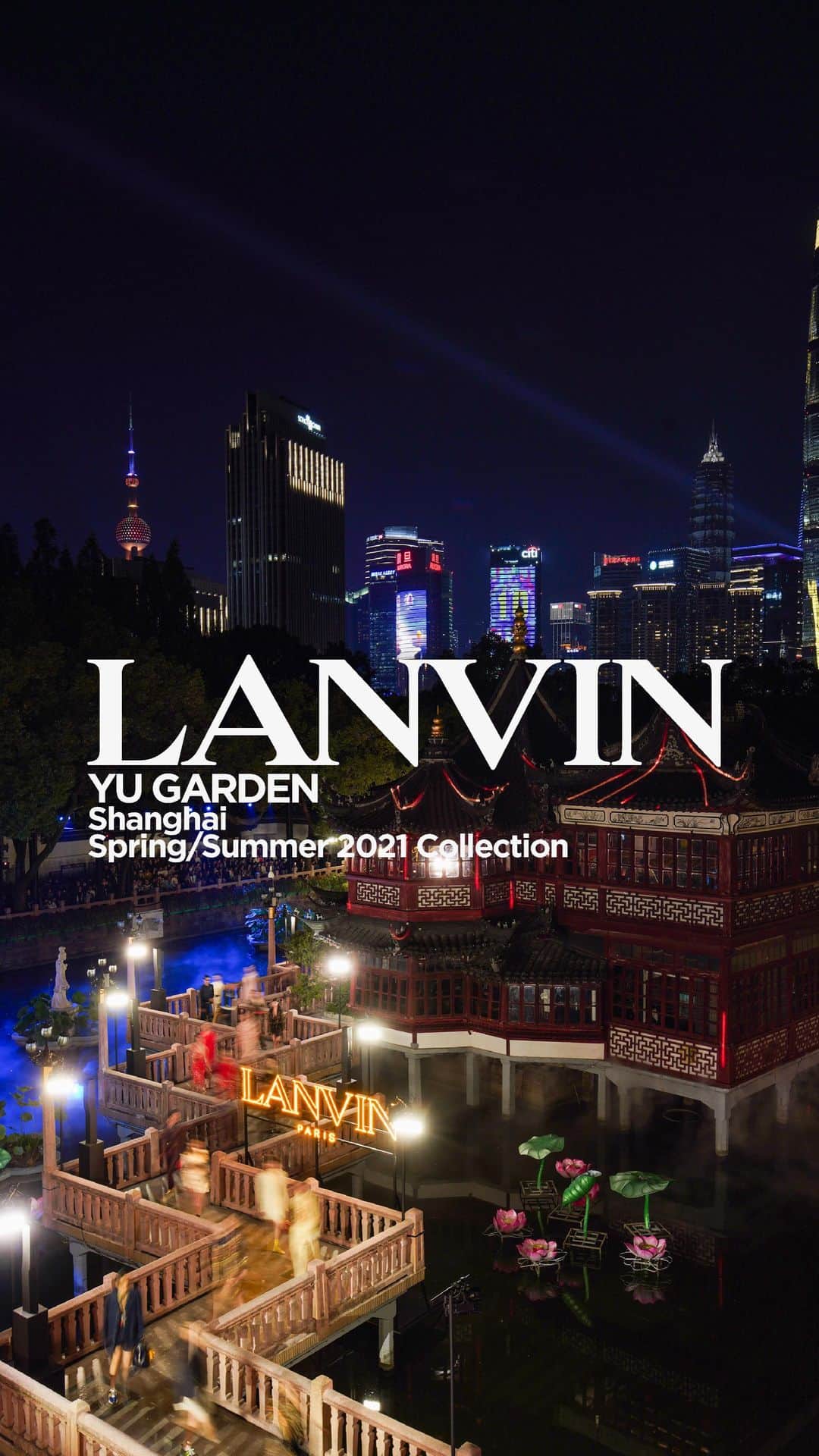 ランバンのインスタグラム：「Spring/Summer 2021, Yu Garden - Full show.  Elegance, optimism, joie de Vivre. #LanvinYUGARDEN  Creative direction @brunosialelli  Styling @mr_carlos_nazario  Music @chacesound」