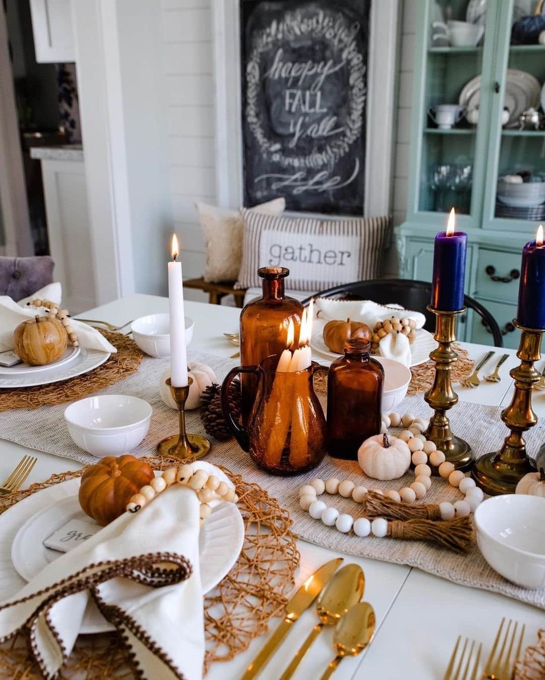 T.J.マックスのインスタグラム：「Fall tablescapes make us 😍😍 (📷: @valleyviewabode)」