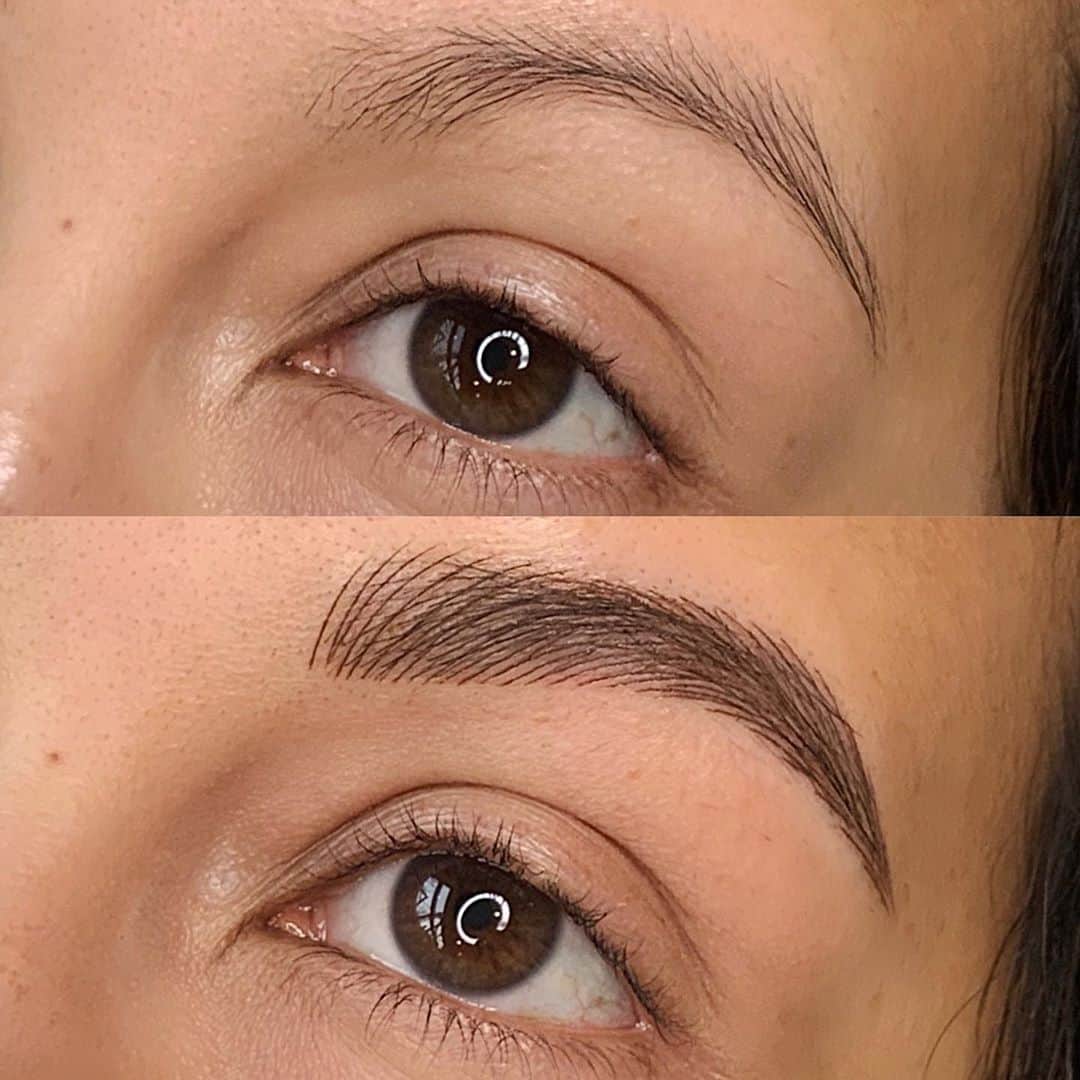 Haley Wightさんのインスタグラム写真 - (Haley WightInstagram)「🤍CLOSE UP🤍  This is so satisfying to me 🤓 Microblading is Magic!  Interested in getting Microblading by me? Just call the studio at (971)337-5401 or visit our website at studiomeraki.net 😊 . . #microblading #cosmetictattoo #brows #eyebrows #portland #oregon #microbladedeyebrows #microbladed #meraki #ombrebrows #microblade #portlandmicroblade #portlandmicroblading #oregonmicroblade #oregonmicroblading」10月24日 1時36分 - cosmobyhaley