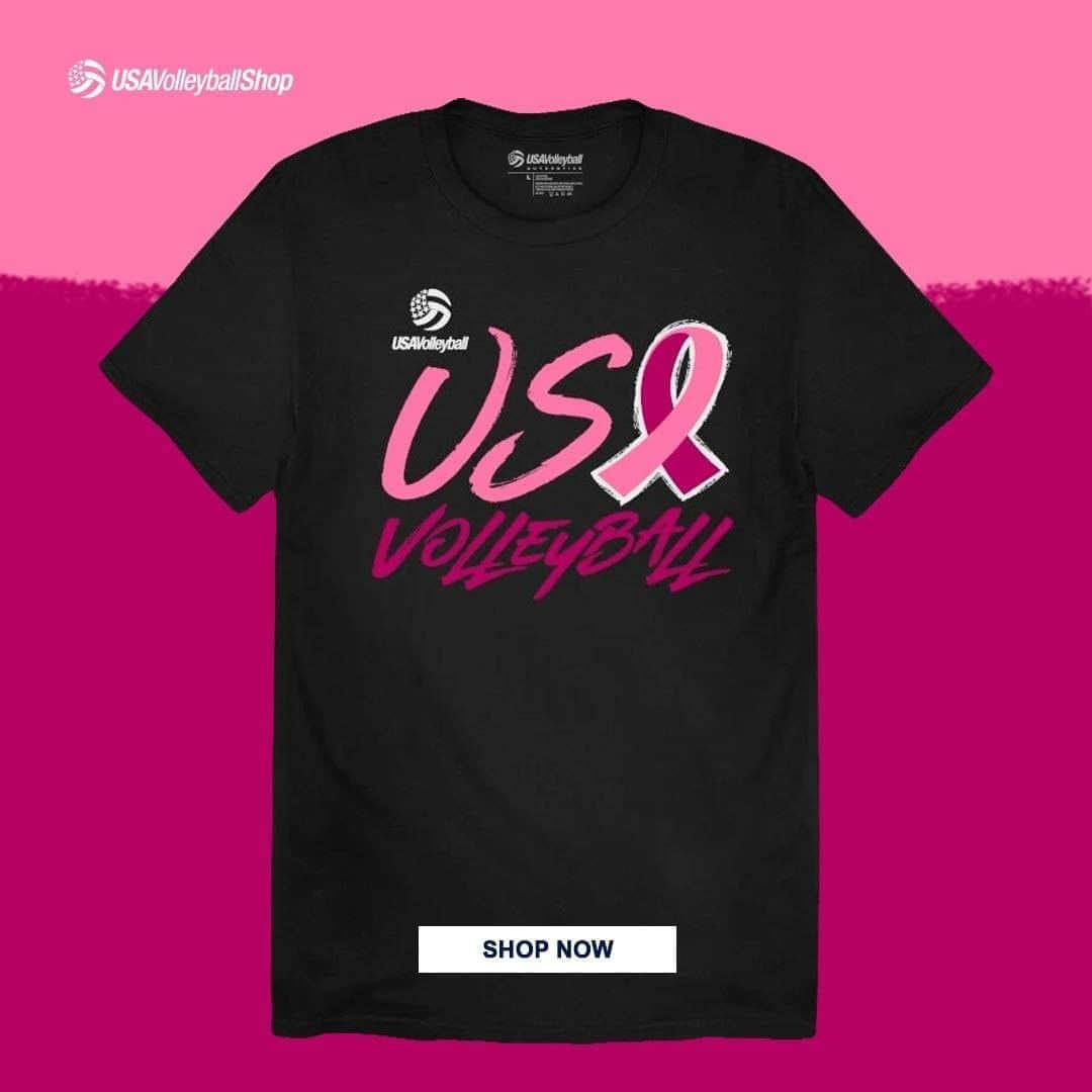 USA Volleyballさんのインスタグラム写真 - (USA VolleyballInstagram)「Show your support this month by purchasing a t-shirt for Breast Cancer Awareness and 10% of proceeds will be donated to the Susan G. Komen Foundation! Offer expires October 31.  PIck up your shirts and shop more of the latest styles, link in bio! #breastcancerawareness」10月24日 4時00分 - usavolleyball