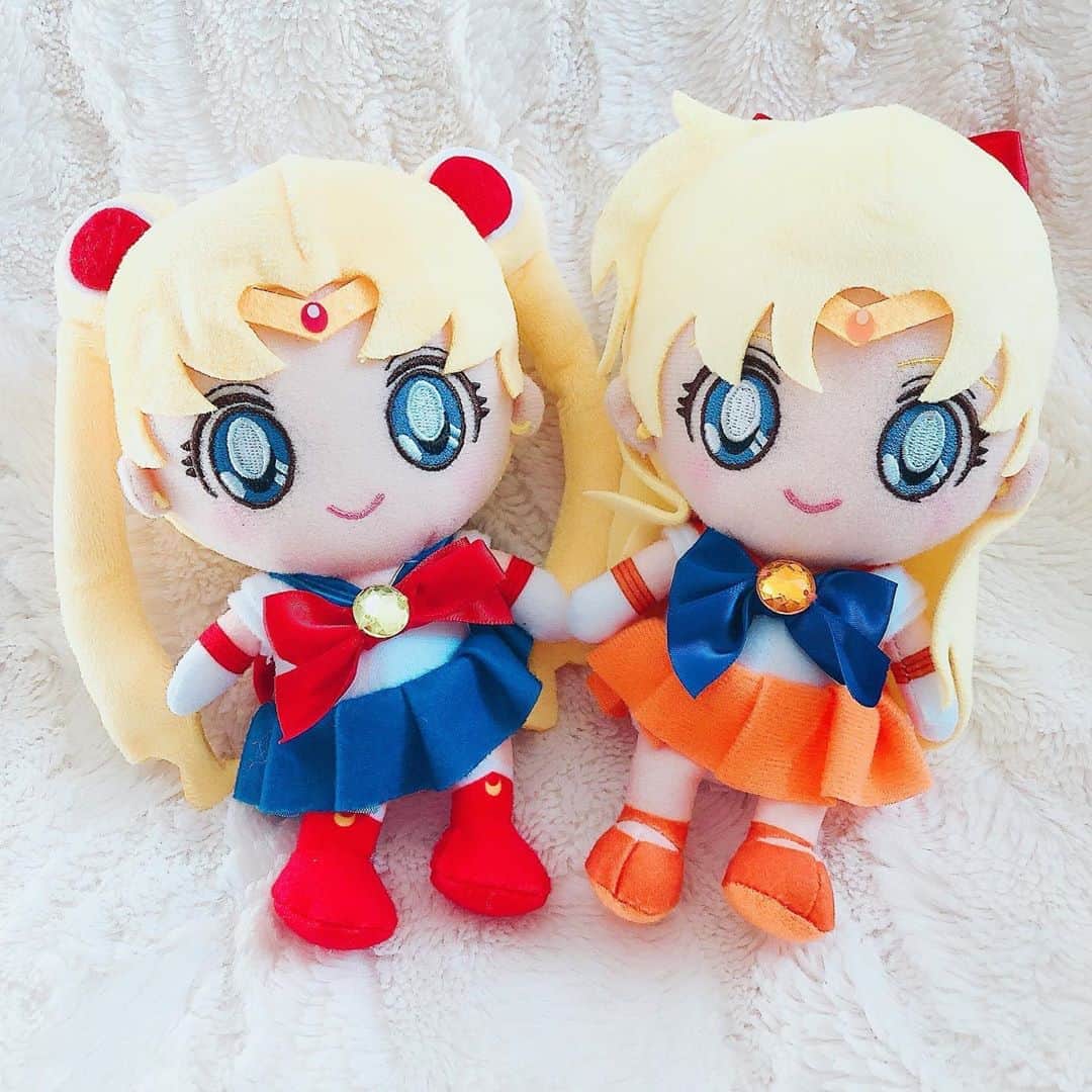Sailor Moonさんのインスタグラム写真 - (Sailor MoonInstagram)「✨🌙 Omg I’m not a plushie person, but I love cute Moon and Venus! I pretty much got them so I could get the Luna costume for them... 😂 🌙✨   #sailormoon #セーラームーン　#plush」10月24日 4時12分 - sailormoon_sc