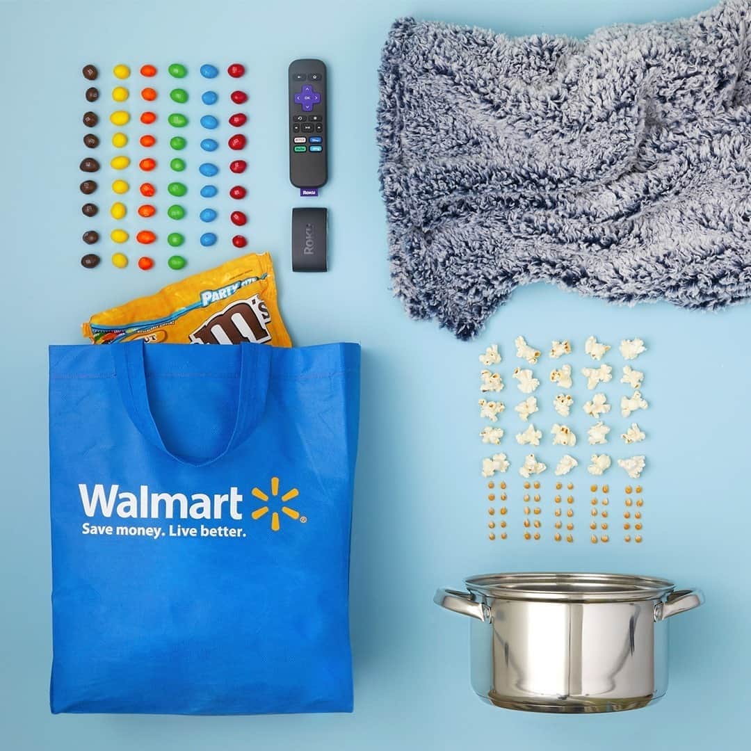 Wal-Mart Stores, Incのインスタグラム：「From concession stand snacks to cozy blankets and even the streaming device, #CurbSidePickup is your ticket to a perfect movie night at home.」