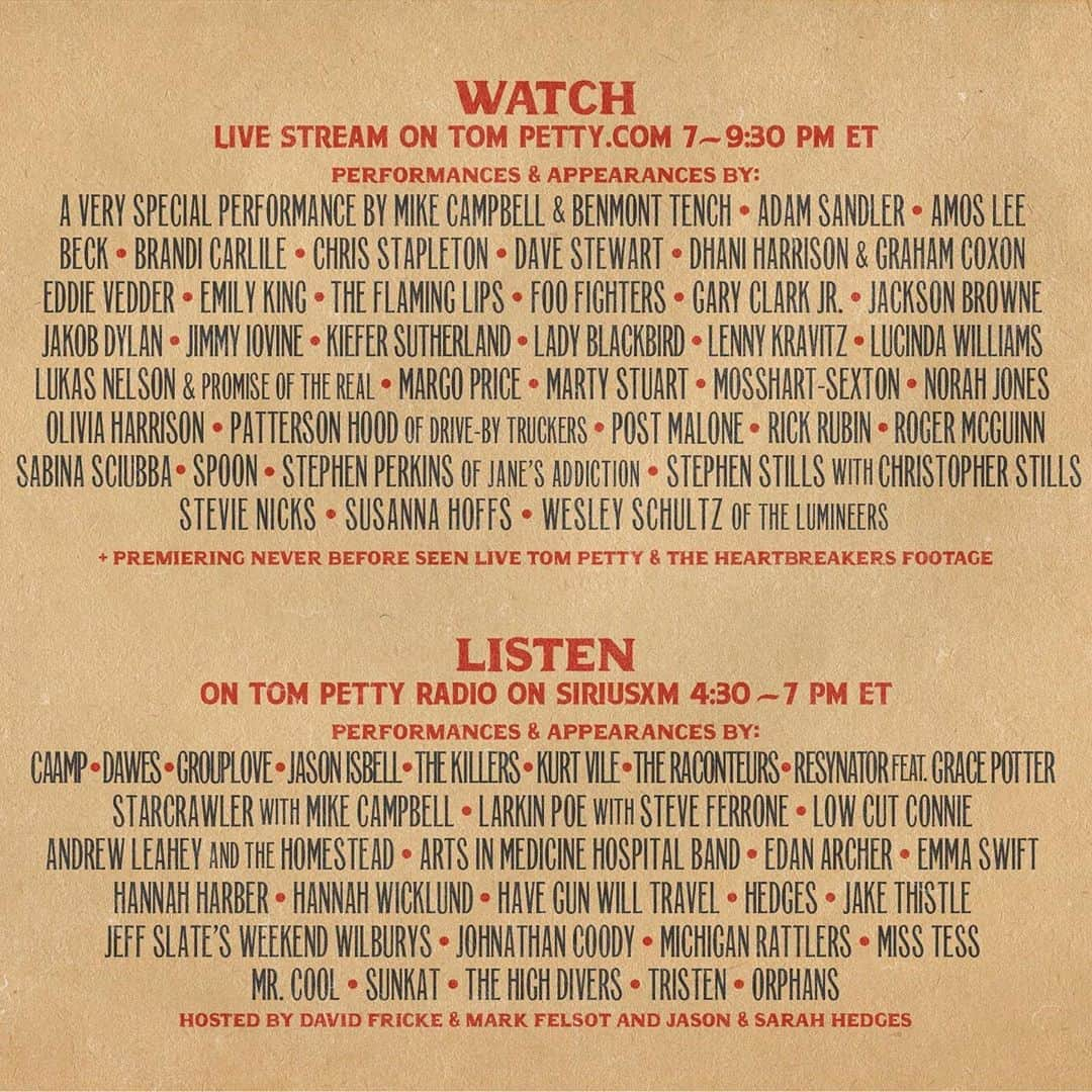 パール・ジャムさんのインスタグラム写真 - (パール・ジャムInstagram)「This week marks what would have been the 70th birthday of @TomPettyOfficial. Join Eddie to celebrate Tom's life and music on the 70th Birthday Bash virtual festival tonight!  Streaming at 7pm ET on TomPetty.com and in the @AmazonMusic mobile app. #TomPettyBirthdayBash #AmazonMusic」10月24日 5時52分 - pearljam