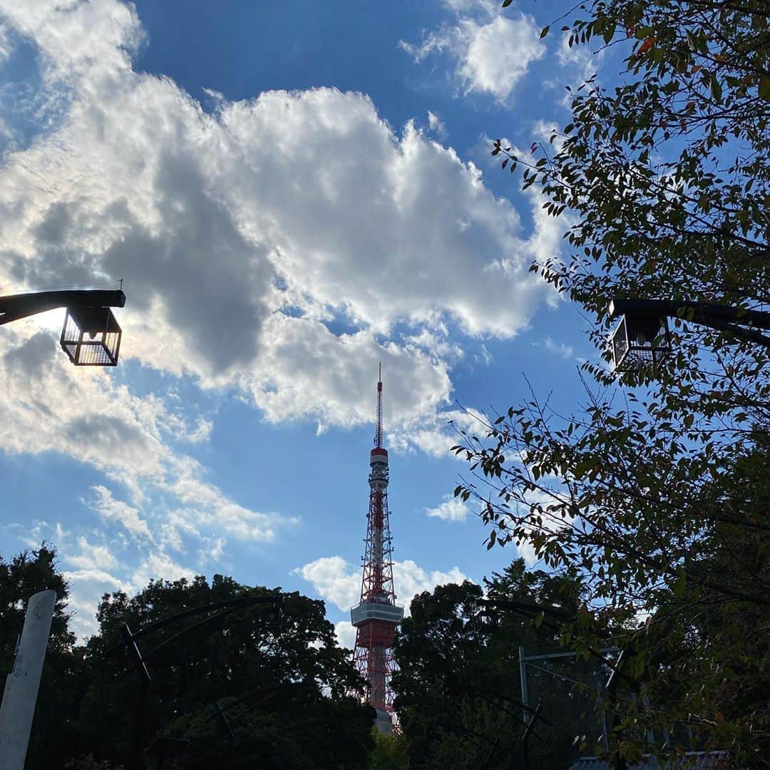 井上富美子さんのインスタグラム写真 - (井上富美子Instagram)「仕事で近くまで行くと  つい写真を撮ってしまう🗼✨  今日はとっても良い天気  #東京タワー #御成門 #芝公園 #パワースポット」10月24日 15時35分 - fumi_ino1222