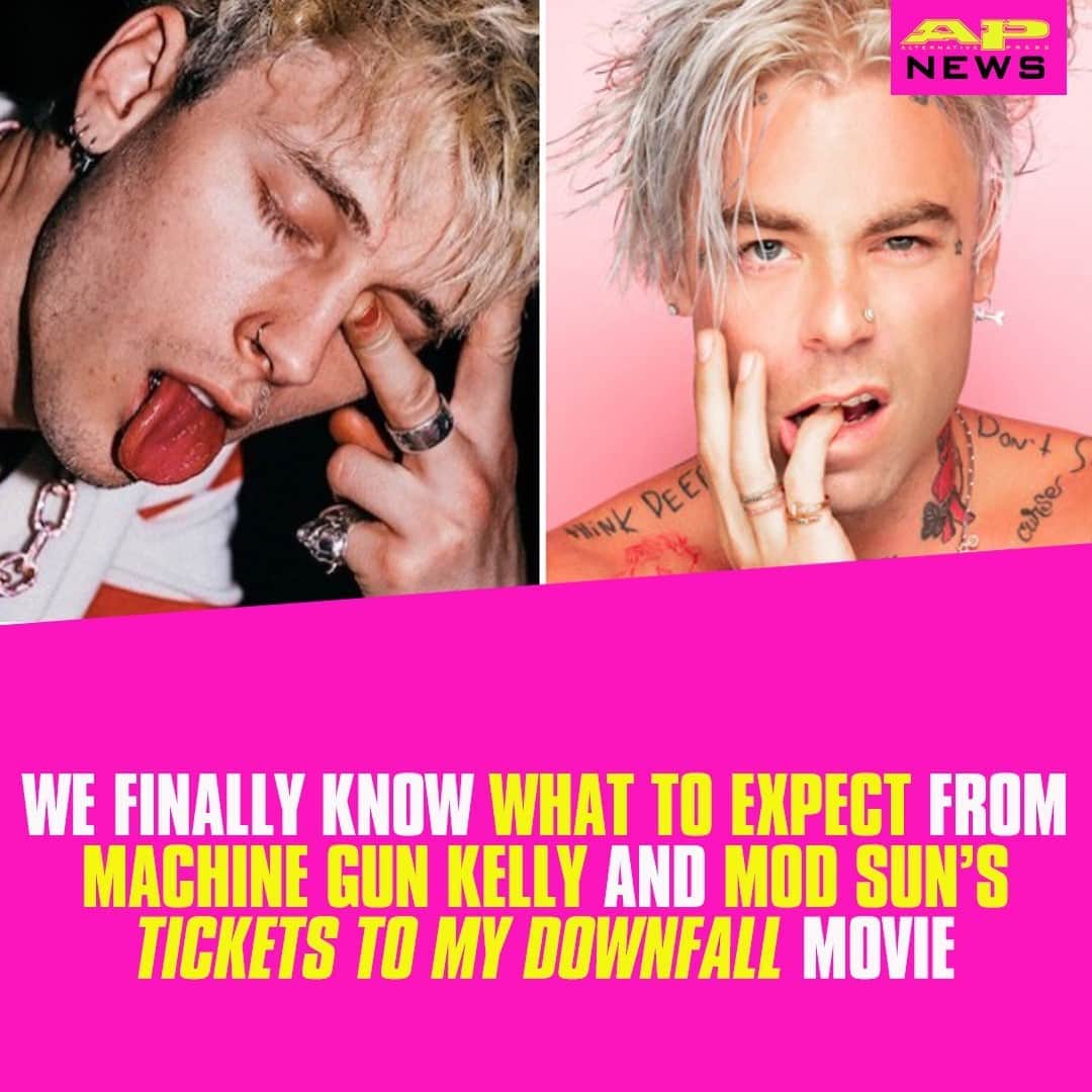 Alternative Pressさんのインスタグラム写真 - (Alternative PressInstagram)「Here’s why @machinegunkelly and @modsun’s upcoming ‘Tickets To My Downfall’ movie is unlike anything they have done before LINK IN BIO . . . #machinegunkelly #mgk #modsun #modsun #ticketstomydownfall #altpress #alternativepress」10月24日 9時01分 - altpress