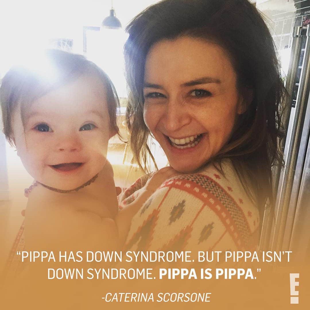 E! Onlineさんのインスタグラム写真 - (E! OnlineInstagram)「#GreysAnatomy's Caterina Scorsone is opening up about the fight for opportunity, visibility and equity for her daughter Pippa. ❤️ Link in bio for her poignant essay in honor of Down Syndrome Awareness Month. (📷: Instagram)」10月24日 9時47分 - enews
