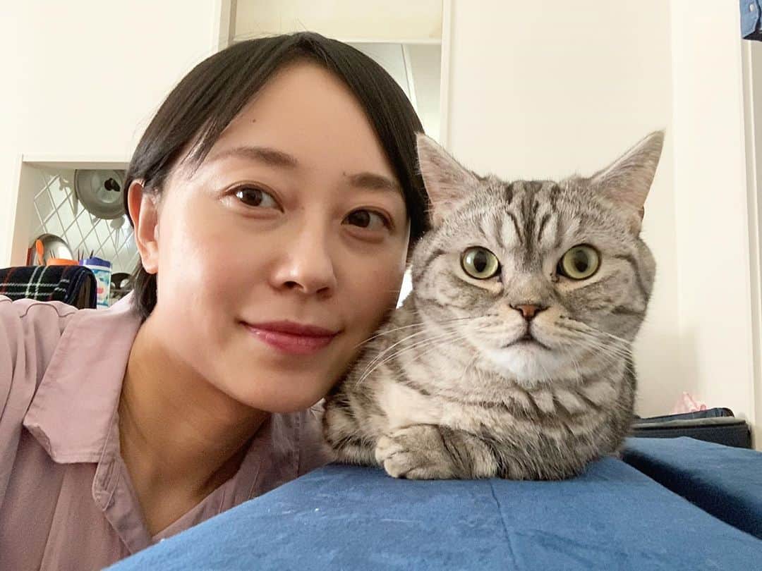 加納有沙のインスタグラム：「イチャイチャ画像。  もふもふもふもふ。」