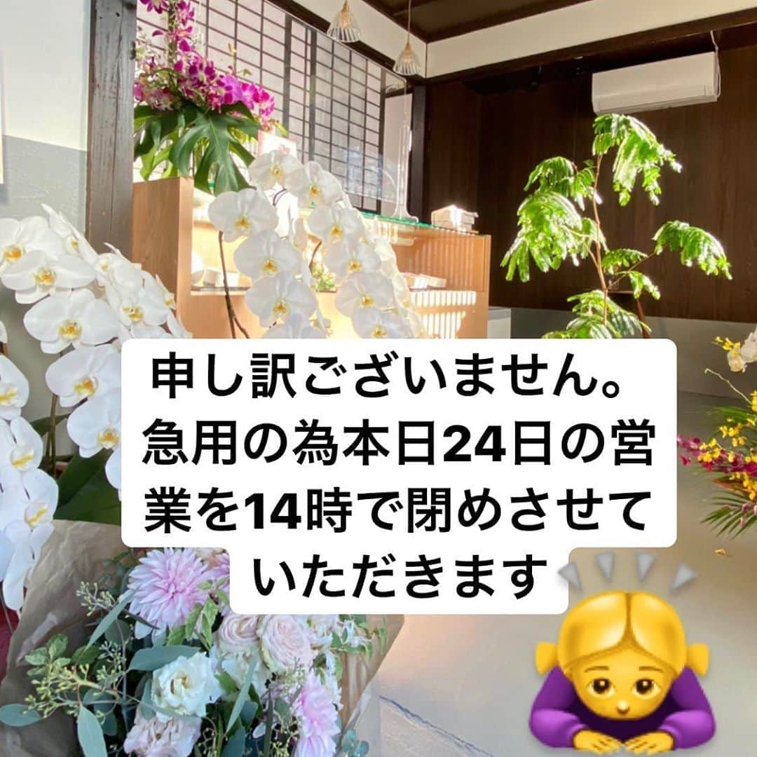 MAYUのインスタグラム：「誠に申し訳ございません。 急用の為、本日24日の営業を14時にて閉めさせていただきます。  また明日25日はお教室の為、販売は13時30分〜とさせていただきます。  ご不便ご迷惑おかけし誠に申し訳ございません。 何卒よろしくお願い申し上げます。  #icingcookiesTOBIRA」