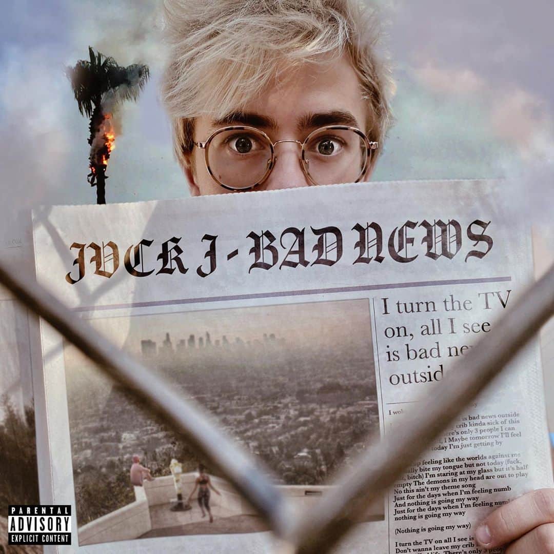 のインスタグラム：「The world is on fire... BAD NEWS // 10.30 🔥 (pre-save link in my bio)」