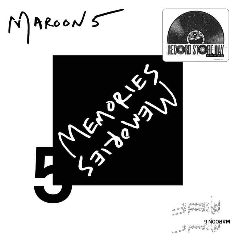 Maroon 5のインスタグラム：「Released today on 7” vinyl in celebration of Record Store Day 2020 - The “Memories / Memories (Dillon Francis Remix)” 7” and 20 page photo & lyric booklet • Limited to 3500 copies • Find a participating store near you at recordstoreday.com and keep supporting your local record shop • #RSD20 #RSDDrops」