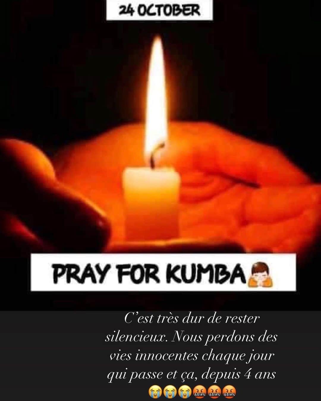 オーレリアン・シェジュさんのインスタグラム写真 - (オーレリアン・シェジュInstagram)「Pray for KUMBA...🙏🏽🙏🏽🙏🏽🇨🇲😭😭😭」10月25日 1時08分 - aurelienchedjou21