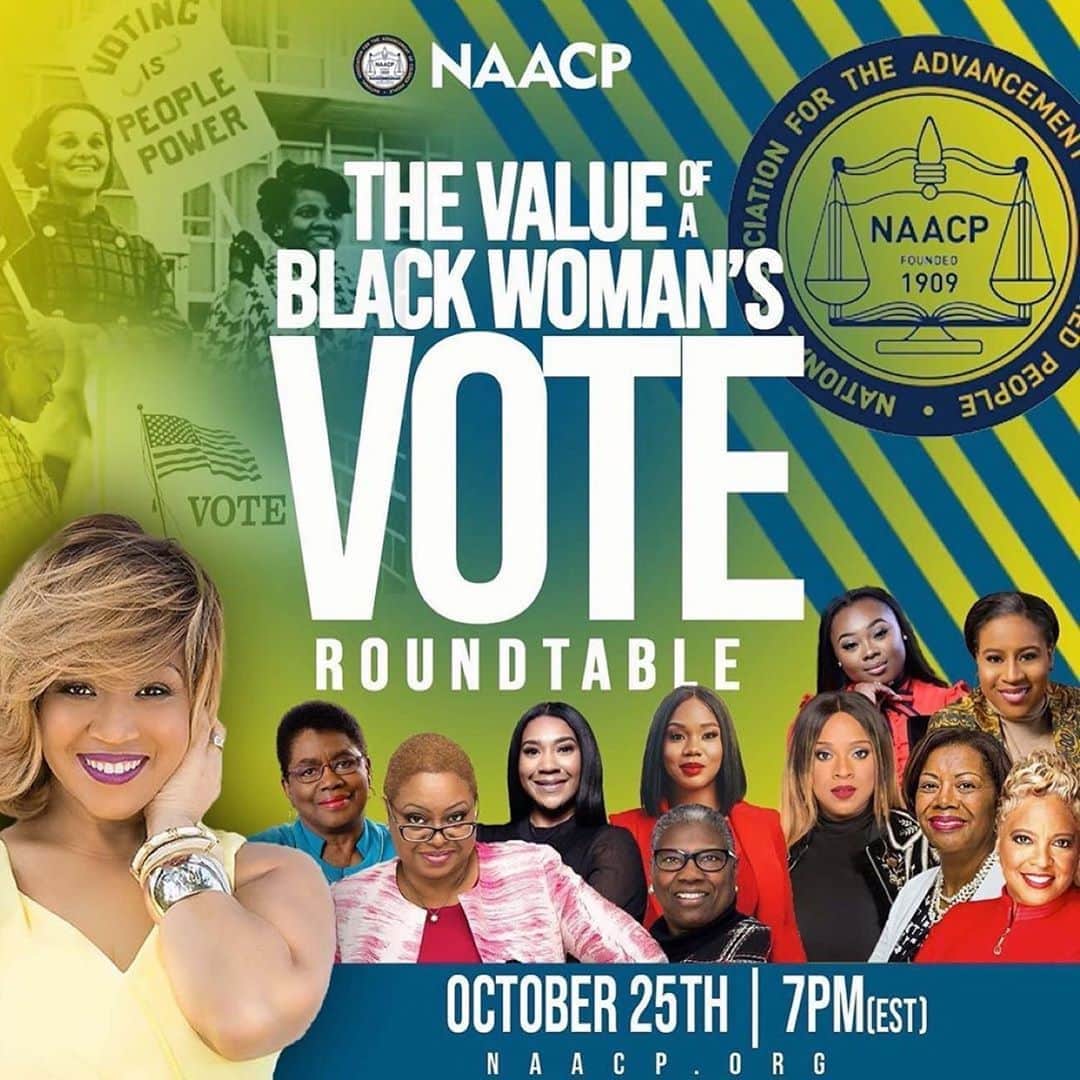 エリカ・キャンベルさんのインスタグラム写真 - (エリカ・キャンベルInstagram)「I’m looking forward to joining @NAACP for this Roundtable Discussion!  #Repost   Join us on Sunday, October 25 at 7 PM ET for a dynamic roundtable discussion on the power of a Black woman’s vote.  #FaithForward #FaithForwardVote  RSVP: link in @naacp bio.」10月25日 1時37分 - imericacampbell