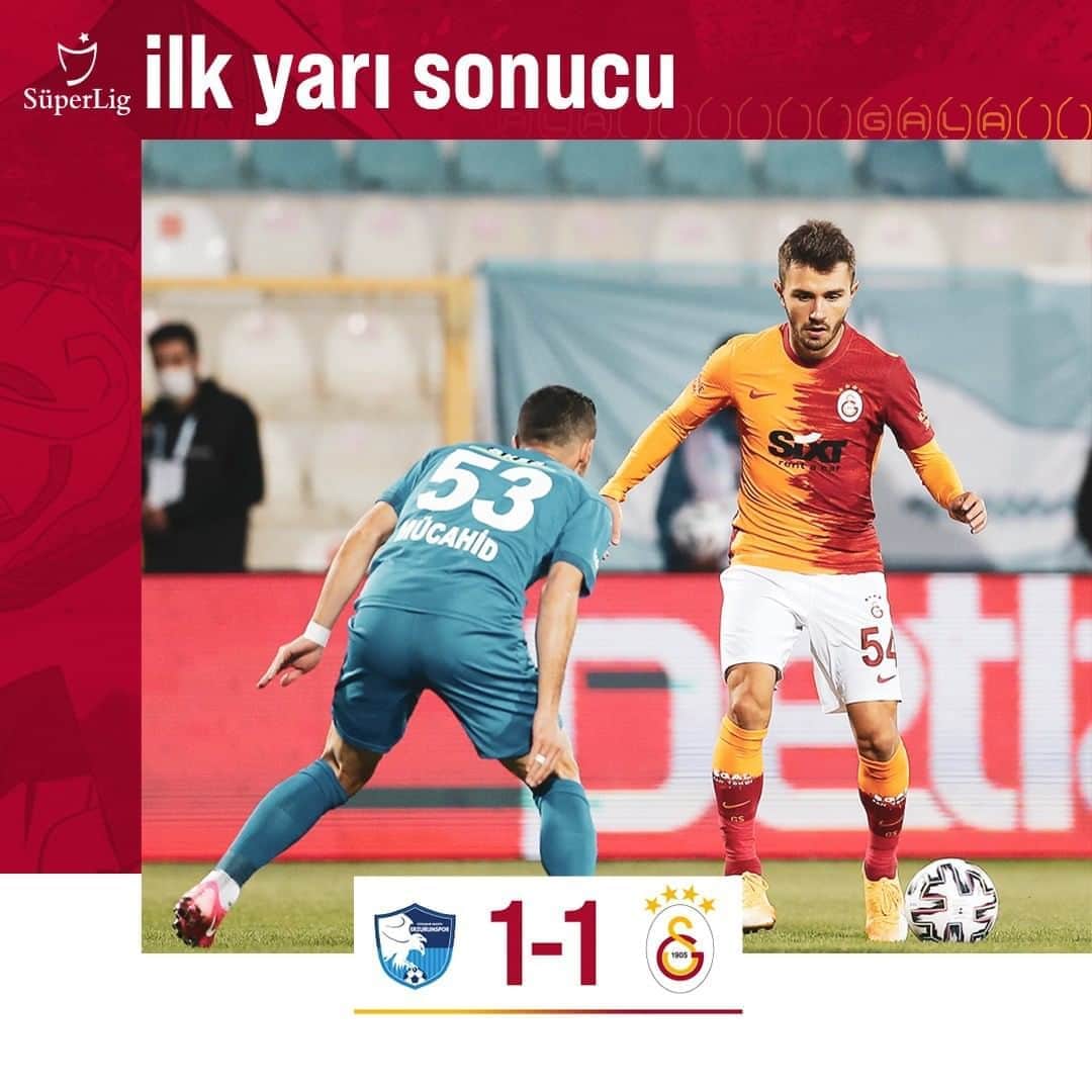 ガラタサライSKさんのインスタグラム写真 - (ガラタサライSKInstagram)「İlk yarı sonucu: BB Erzurumspor 1-1 Galatasaray #ERZvGS」10月25日 1時51分 - galatasaray