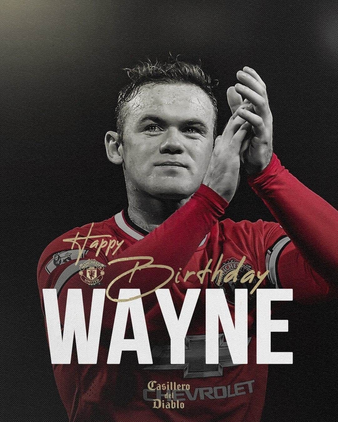 マンチェスター・ユナイテッドさんのインスタグラム写真 - (マンチェスター・ユナイテッドInstagram)「A 𝙡𝙚𝙜𝙚𝙣𝙙. A 𝙗𝙖𝙡𝙡𝙚𝙧. Happy birthday, Wazza! 🥳❤️ #MUFC #Rooney」10月24日 17時00分 - manchesterunited