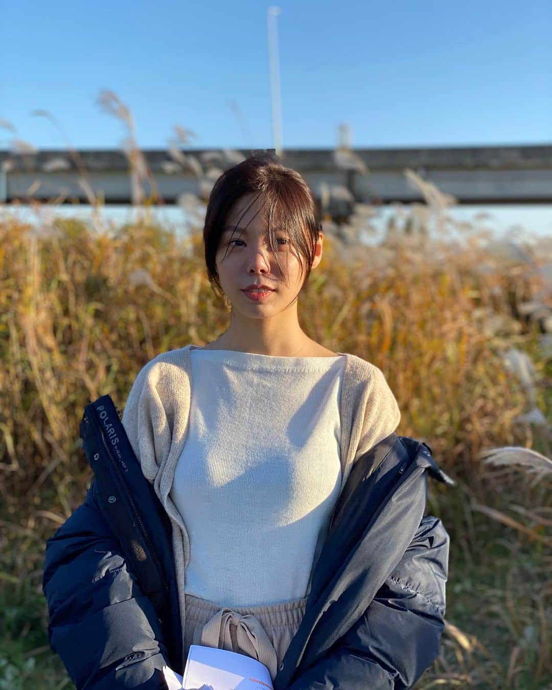 ユン・ジウォンのインスタグラム：「춥다🧣」