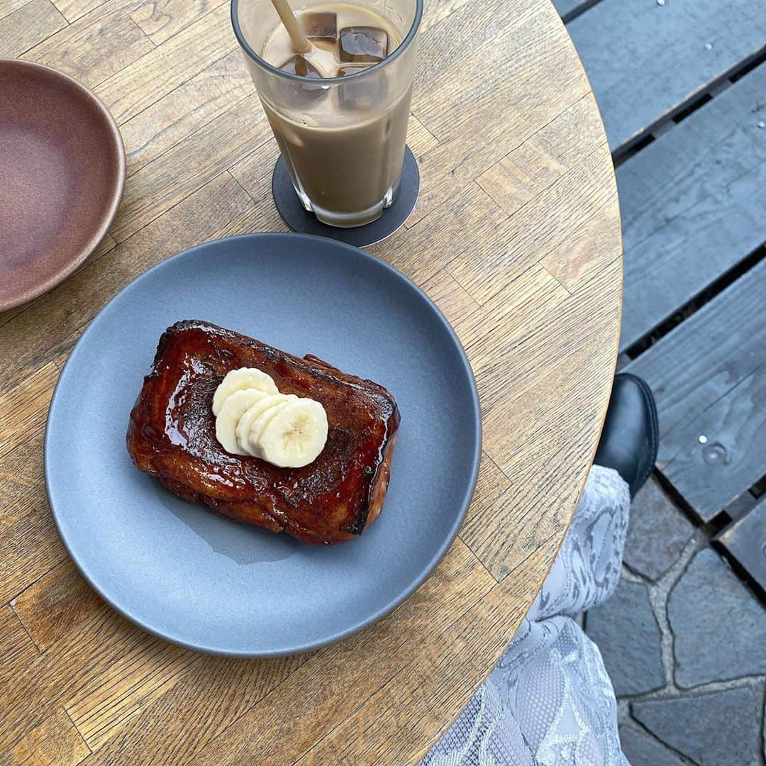 山内遥さんのインスタグラム写真 - (山内遥Instagram)「#tasyard 🍐🤎 北参道にあるカフェで食べたフレンチトースト❤︎」10月24日 19時04分 - haruka__yamauchi