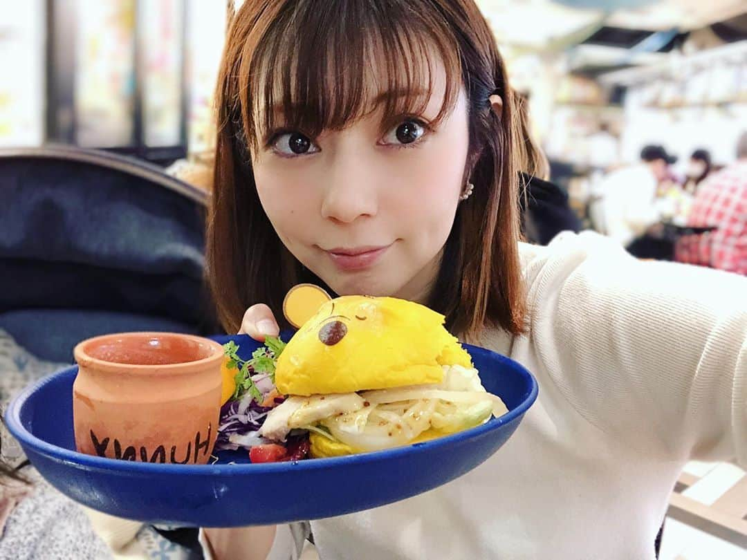 芳賀優里亜さんのインスタグラム写真 - (芳賀優里亜Instagram)「いつかのプーさんカフェ🍰🍰  #プーさんカフェ」10月24日 20時01分 - yuria_haga