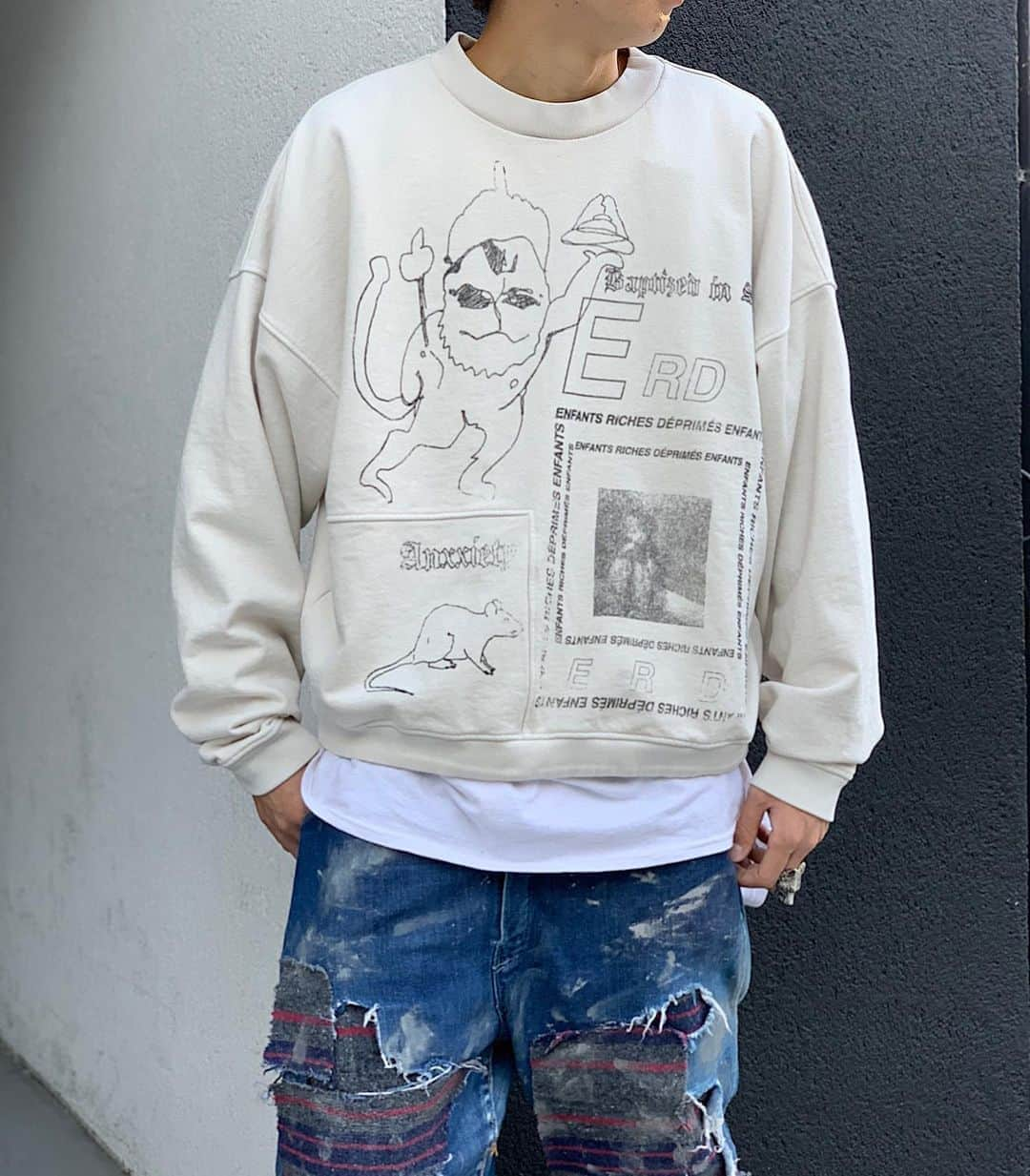 AYINさんのインスタグラム写真 - (AYINInstagram)「・ ・ ・ New arrival✔️ 20aw @enfantsrichesdeprimes  ・ ・ ・ ・ ・ available at store✔️ ・ ・ ・ ・ ・ #enfantsrichesdeprimes #AYIN #20aw #crewneck」10月24日 20時02分 - ayin_japan