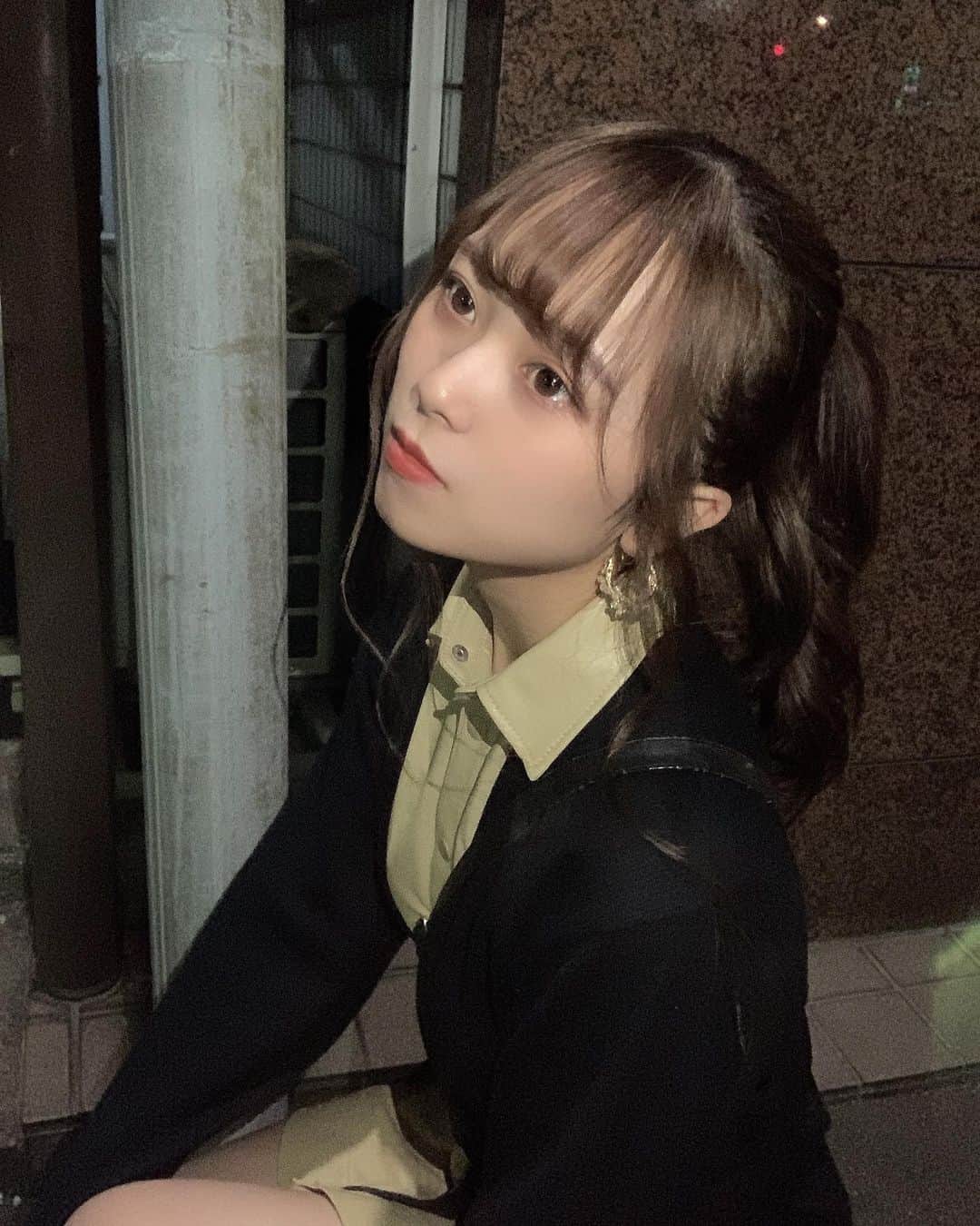 我妻美月のインスタグラム：「本日もありがとうです🐰💧またね！ ． ． ． #ootd #tokyo#japanesegirl #ポニーテール」