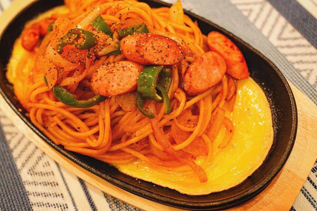 西園みすずのインスタグラム：「たまごナポリタン🍳 .  #ナポリタン #パスタ #おうちごはん」