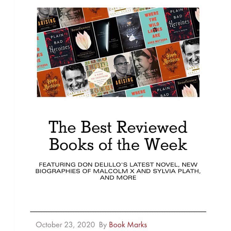 松田青子のインスタグラム：「I still can’t believe this but WHERE THE WILD LADIES ARE got in first place in the best reviewed book of the week at @bookmarksreads👻 アメリカ版『おばちゃんたちのいるところ』が今週書評で最も高い評価を得た本ランキングの小説部門で1位になりました、びっくり😳 #wherethewildladiesare #softskullpress」