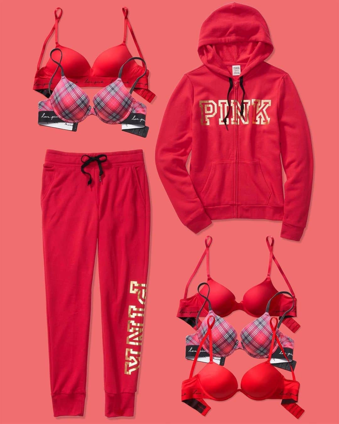 Victoria's Secret PINKさんのインスタグラム写真 - (Victoria's Secret PINKInstagram)「Red-y to get comfy in these faves! ❤️」10月24日 22時03分 - vspink