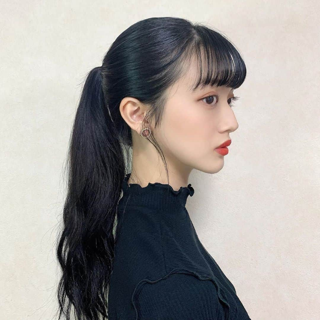 桃さんのインスタグラム写真 - (桃Instagram)「ponytail🐎🖤」10月24日 22時45分 - momo.1121_