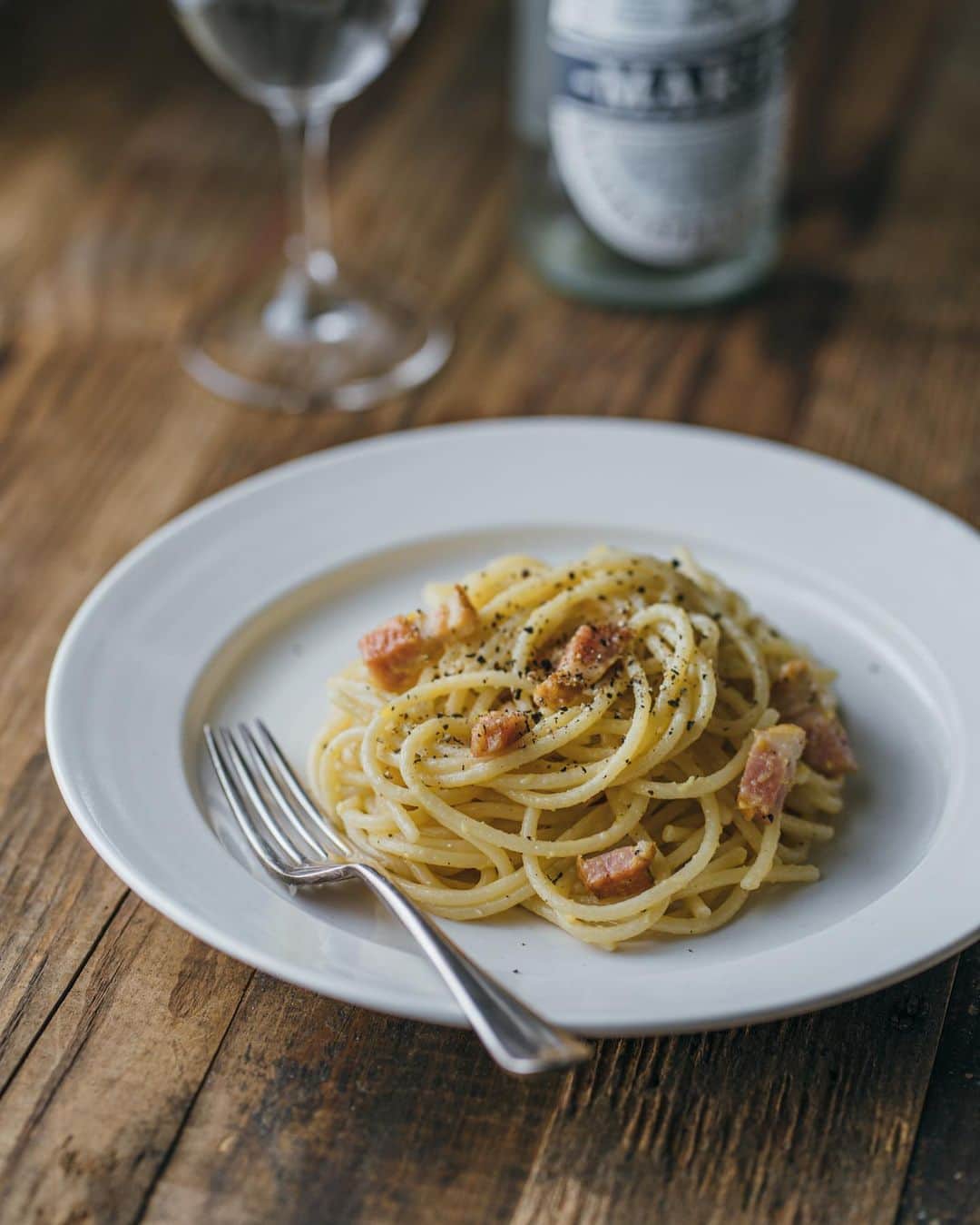 Nanaのインスタグラム：「いつかのカルボナーラ🍴  #sonya7iii」