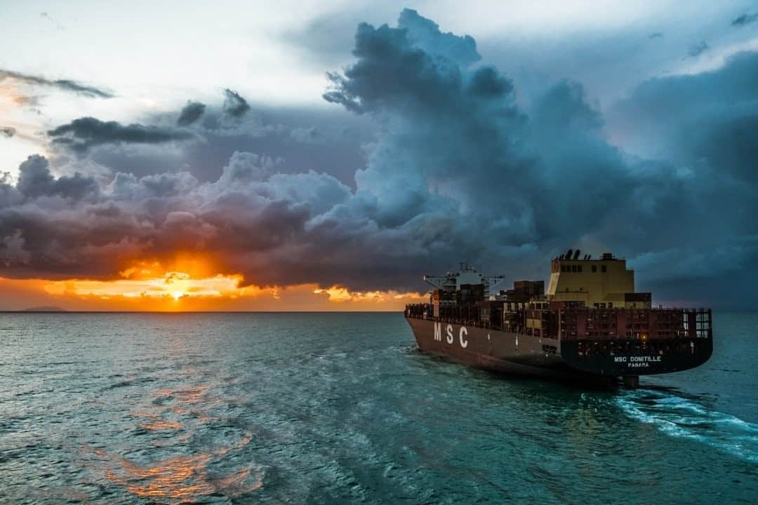 National Geographic Travelさんのインスタグラム写真 - (National Geographic TravelInstagram)「Photo by @francescolastrucci / A cargo ship floats from the Port of Livorno toward the sunset off Tuscany’s Tyrrhenian coast. Livorno has grown through the centuries along with the industrial nature of the port, one of Italy’s biggest. Its origins date back to the ancient world, though its development as we know the city today took place in the past few centuries. The Medicis started to shape the city and since then it has been a melting pot for different cultures, which have forged its unique, genuine, and charming identity.  Follow me @francescolastrucci for more places, daily life, and stories around the world. #sea #dailylife #italy」10月24日 23時37分 - natgeotravel