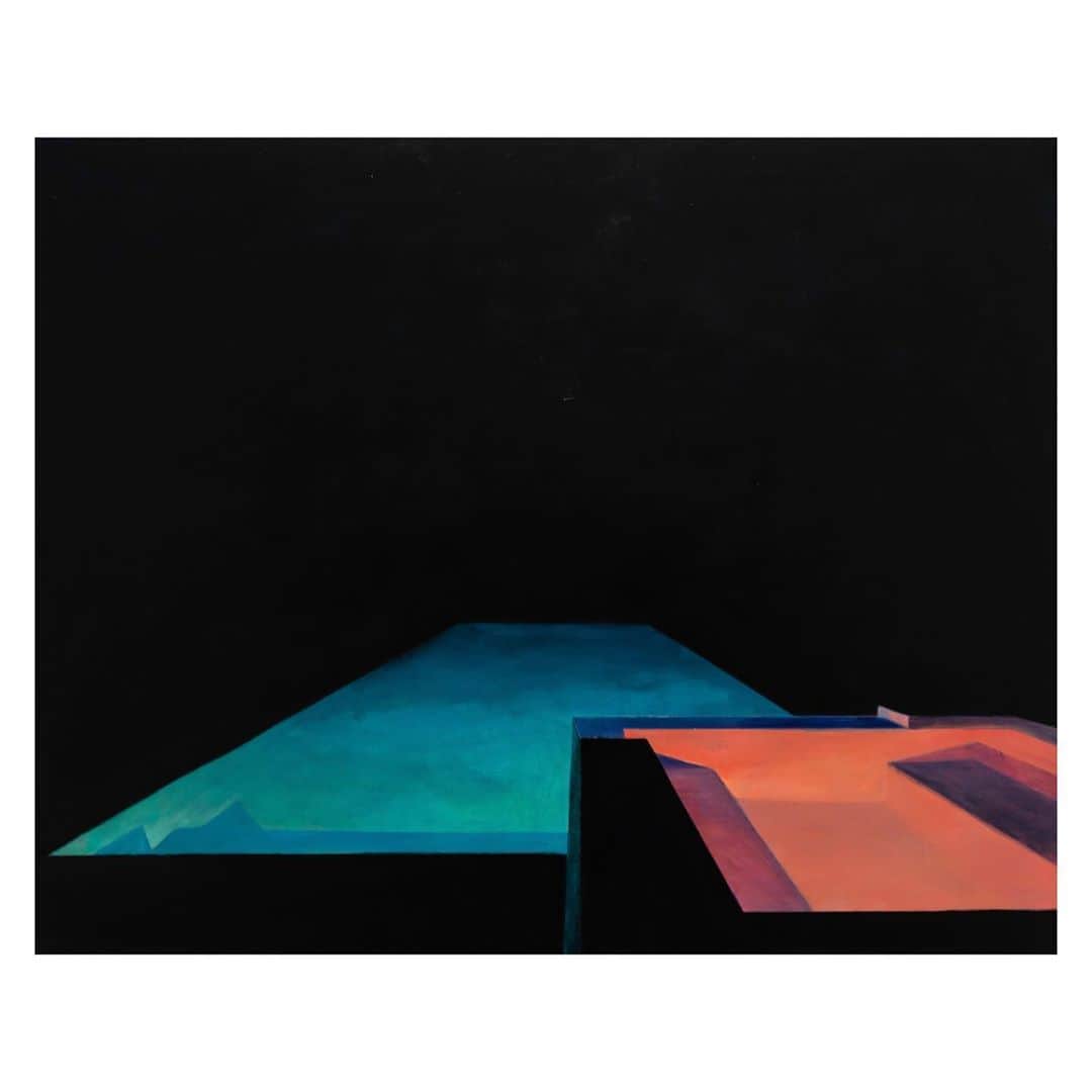 Robert Bingamanのインスタグラム：「“There in Spirit.” Five paintings completed between August and October of 2020 in the US of A. Thanks to all who attended the opening last night, and to those who sent their warm support. It was (and is) an honor to have your attention.  Inquiries: @hawcontemporary Photos: @zanescottsmith」