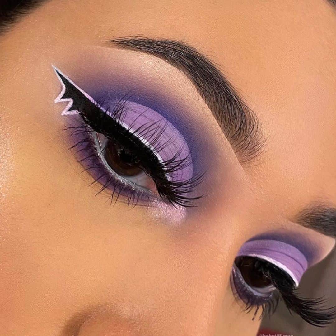 Jeffree Star Cosmeticsさんのインスタグラム写真 - (Jeffree Star CosmeticsInstagram)「Baby Bat 🦇 @babytiff.mua created this look with the help of our #BloodLust eyeshadow palette 💜 #jeffreestarcosmetics」10月25日 0時24分 - jeffreestarcosmetics