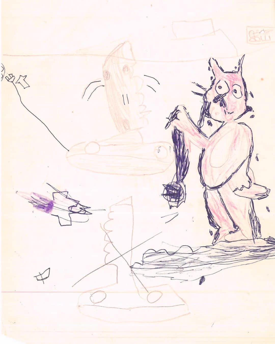 イリヤ・クブシノブ さんのインスタグラム写真 - (イリヤ・クブシノブ Instagram)「How it started (4 years old) —> How it's going (30 years old)  That’s my first fan art I’ve ever done, Pink Panther! Hard to believe it survived. I can actually even remember drawing it haha✨」10月25日 10時26分 - kuvshinov_ilya