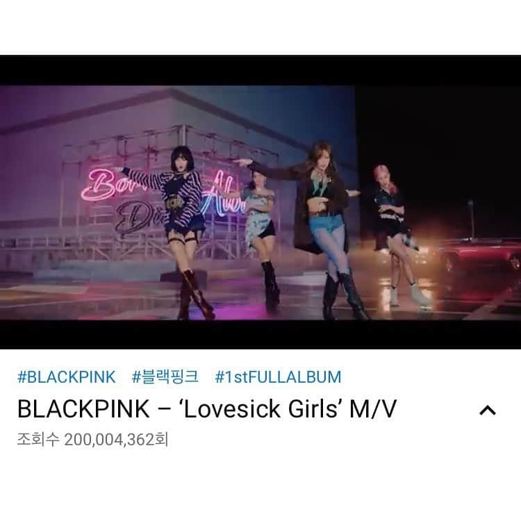 BLACKPINKさんのインスタグラム写真 - (BLACKPINKInstagram)「#BLACKPINK #블랙핑크 #LovesickGirls #MV #200MILLION #YOUTUBE #YG」10月25日 11時18分 - blackpinkofficial