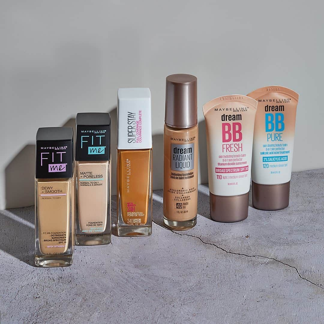 Maybelline New Yorkさんのインスタグラム写真 - (Maybelline New YorkInstagram)「A flawless makeup look starts with a good base! Allow us to reintroduce our range: #fitmefoundation, #superstayfoundation, #dreamradiantliquid, and #dreambb. Which one is your ride or die? 😏」10月25日 2時47分 - maybelline