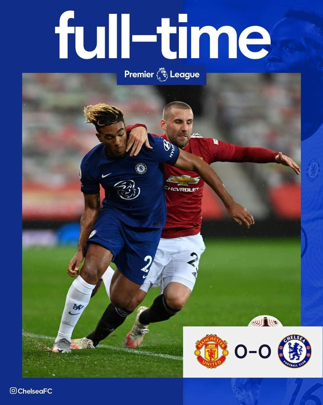 チェルシーFCさんのインスタグラム写真 - (チェルシーFCInstagram)「Full-time: It’s another clean sheet for the Blues but we have to settle for a point at Old Trafford. #MUNCHE #CFC #Chelsea」10月25日 3時23分 - chelseafc