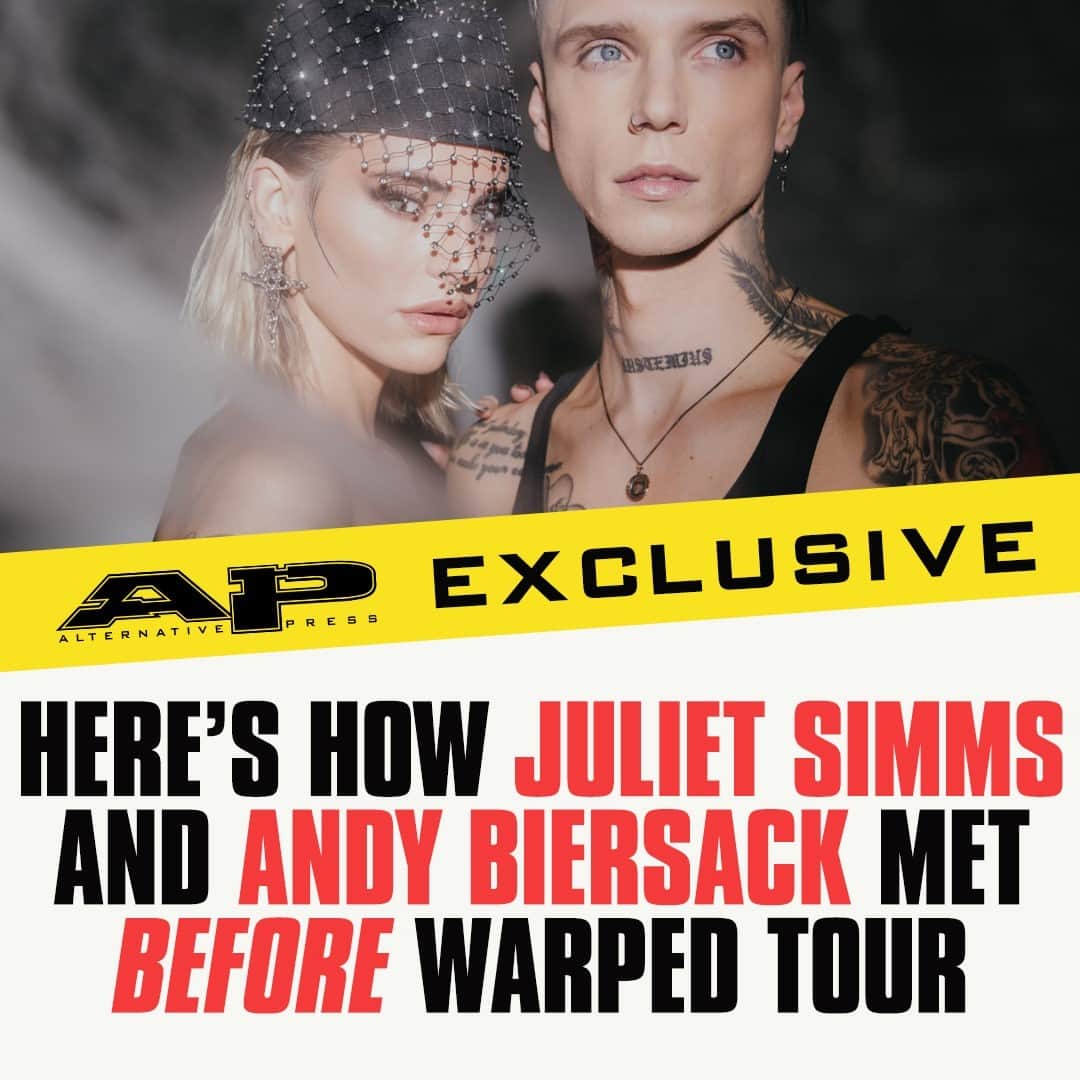 Alternative Pressさんのインスタグラム写真 - (Alternative PressInstagram)「INTERVIEW: You may *think* you know how @thejulietsimms and @andyblack met and fell in love on @VansWarpedTour, but you don't know the half of where these rock n' roll darlings' story begins⁠ LINK IN BIO⁠ .⁠ .⁠ .⁠ #julietsimms #julietsimmsbiersack #julietbiersack #andybiersack #andyblack #vanswarpedtour #warpedtour #altpress #alternativepress」10月25日 7時01分 - altpress